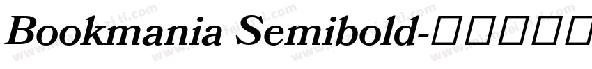Bookmania Semibold字体转换